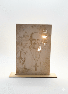 Todo sobre Cuadro del Papa Francisco – Calado en MDF 3 mm