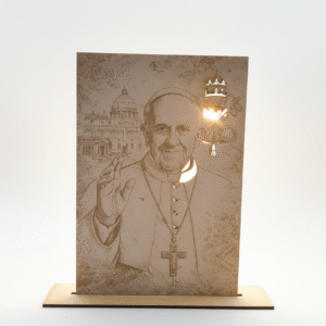 Cuadro del Papa Francisco – Calado en MDF 3 mm