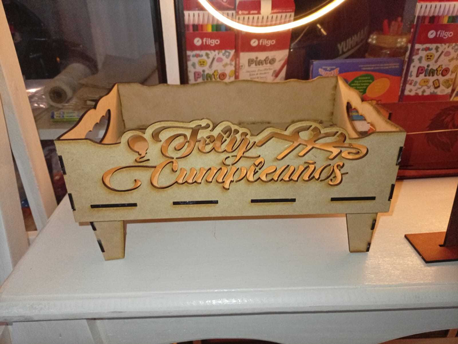 Bandeja Calada "Feliz Cumpleaños" – 20 x 30 cm